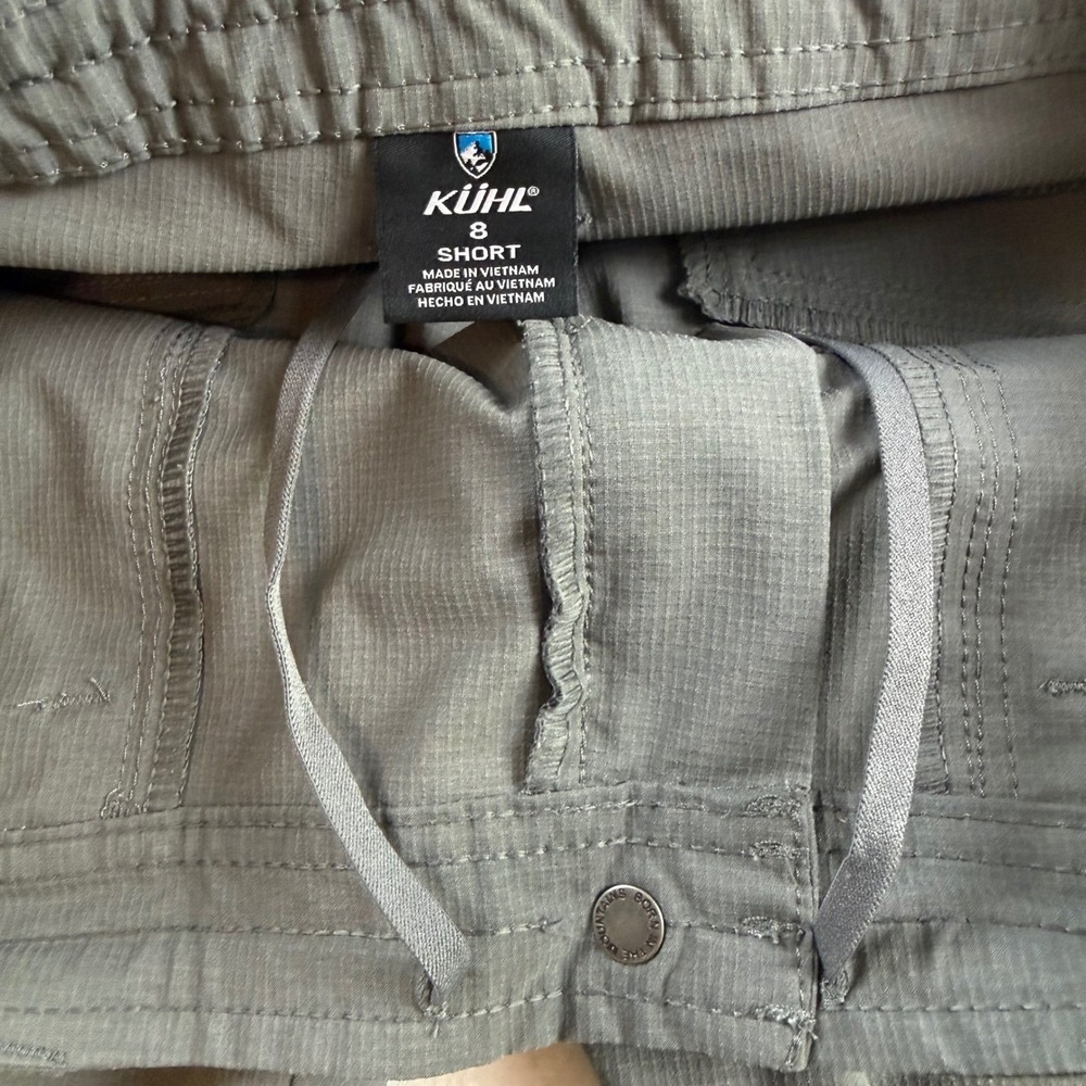 KUHL Horizn Cargo Pants Womens 8 Short Gray Hiking Outdoor Ripstop Utility - Picture 4 of 12